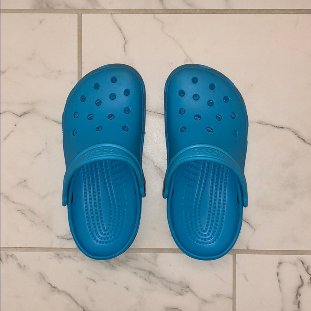Women’s light blue Crocs
